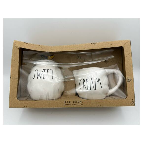 Rae Dunn Bee Collection Set Sugar and Creamer, NIB - Picture 5 of 6